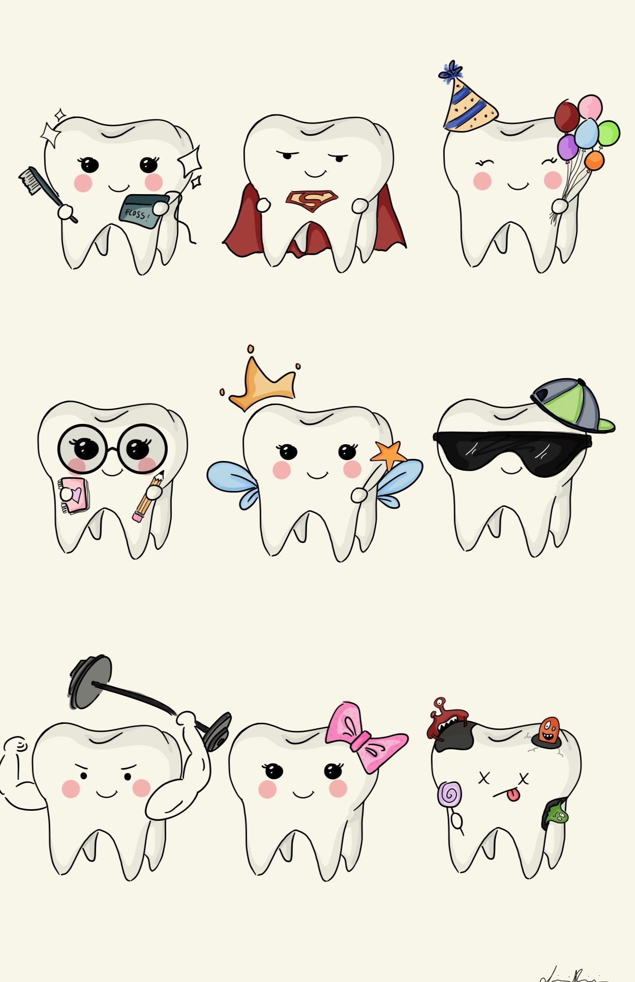 Character personality and expression variants