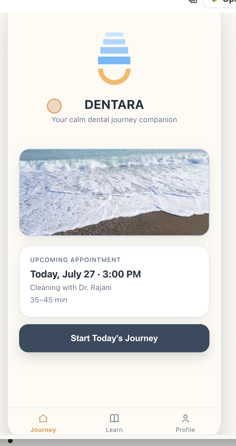 Before the Visit screen
