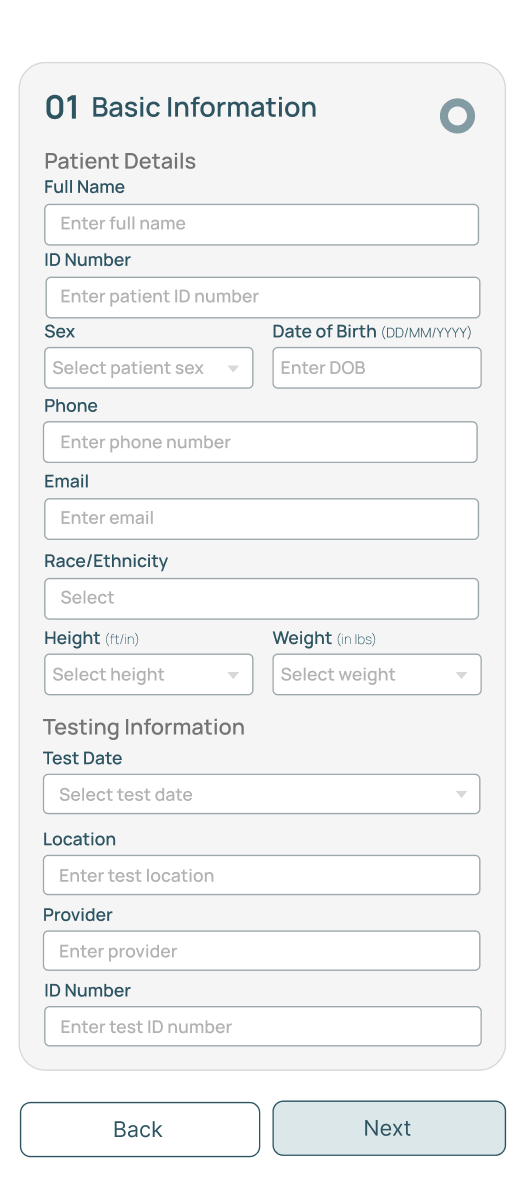 Step 01 — Patient Registration