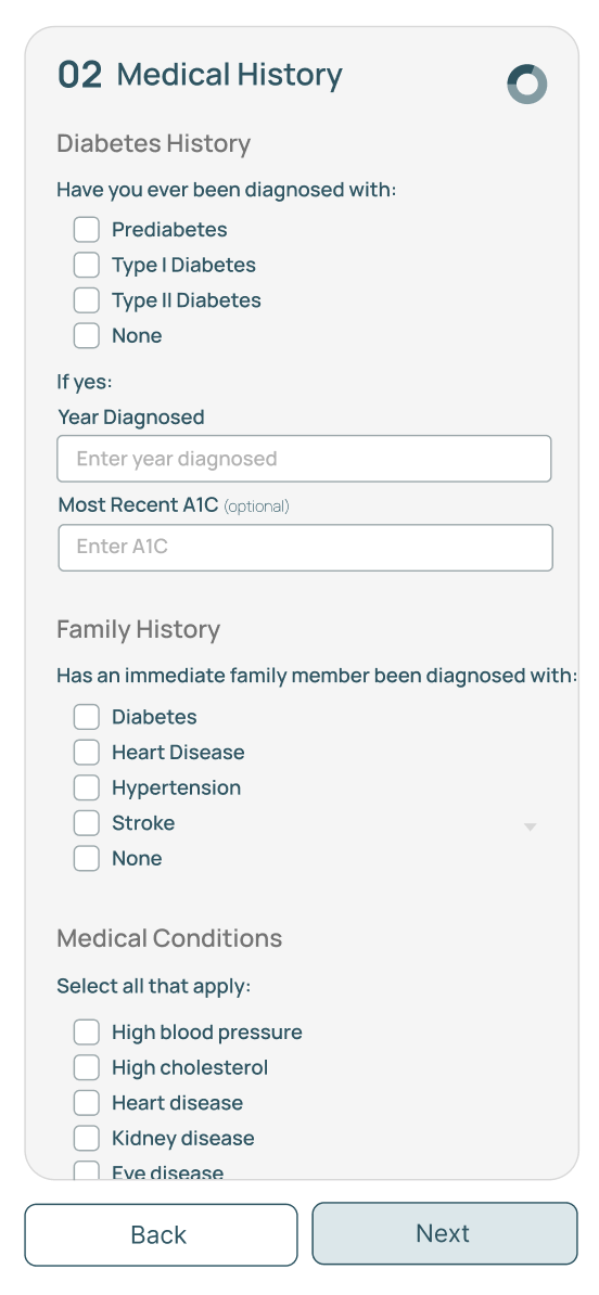 Step 02 — Medical History