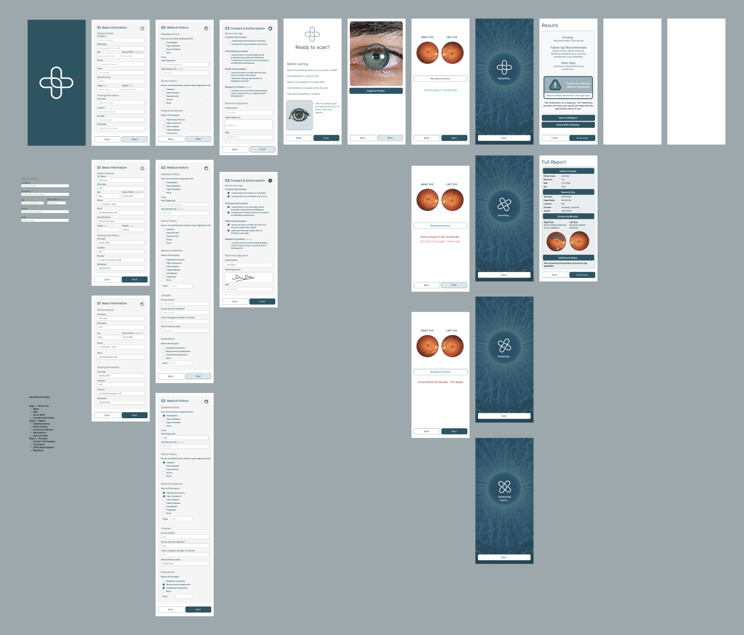 App screens overview II