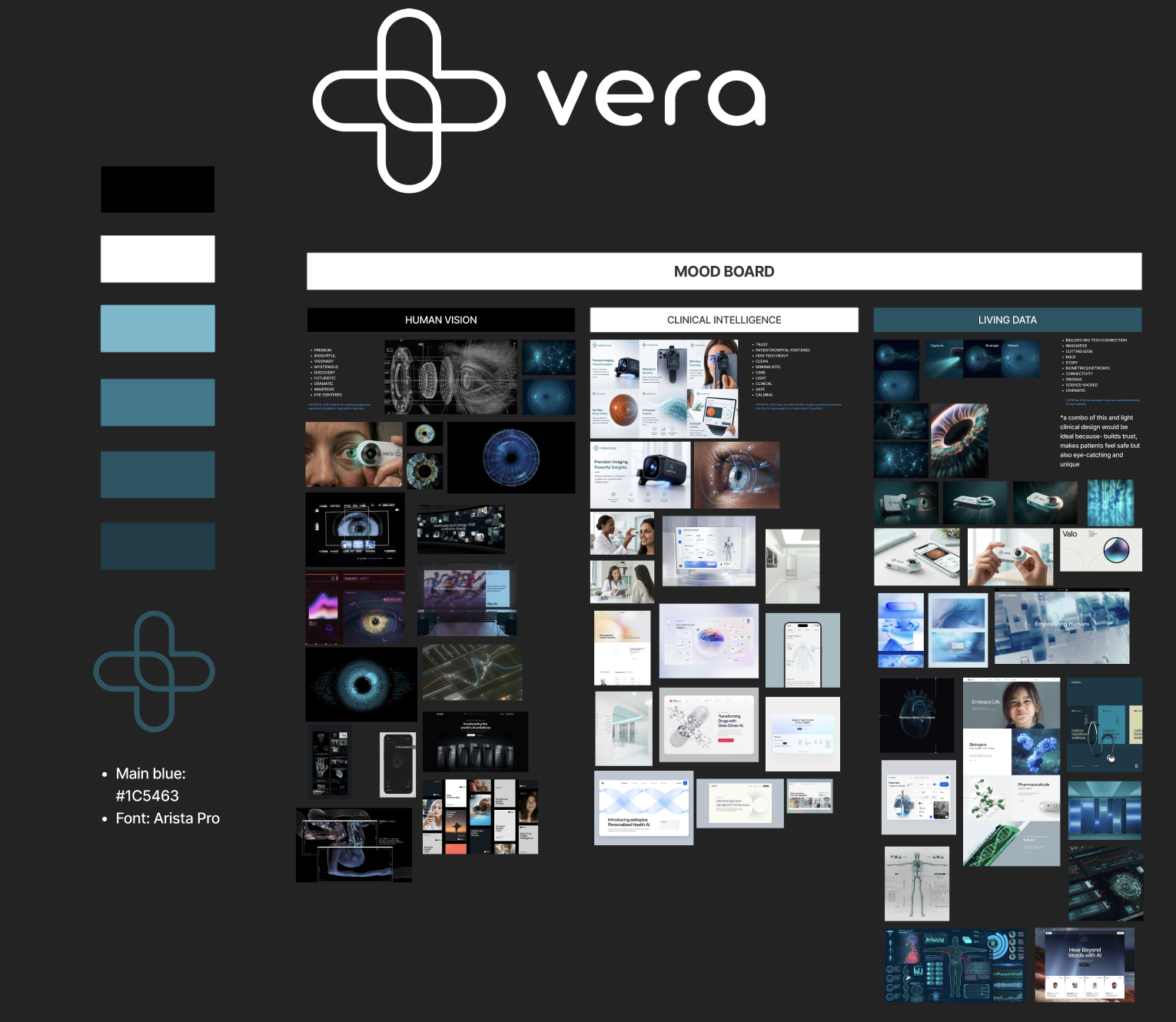 Vera — brand moodboard and direction